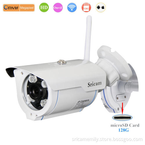 Sricam SP007 OEM/ODM IEEE 820.11 b/g/n Wireless Waterproof Phone Alarm Promotion Outdoor IP Camera